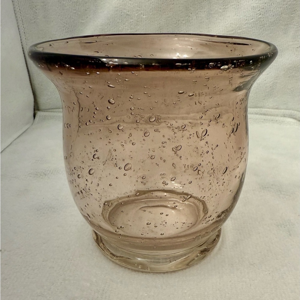 Vintage Like Murano “bullicante” glass vase with controlled bubbles